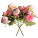 Yelyan 2 Pack Fake Peony Artificial Flowers Pink Flowers Silk Peonies Bouquets For Wedding Home Birthday Party Arrangment Garden DecorationPink