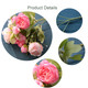 Yelyan 2 Pack Fake Peony Artificial Flowers Pink Flowers Silk Peonies Bouquets For Wedding Home Birthday Party Arrangment Garden DecorationPink