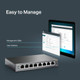 TpLink TlSg108Pe V3 8 Port Gigabit Poe Switch Easy Smart Managed 4 Poe+ Ports 64W Plug and Play Sturdy Metal W/ Shielded Ports Fanless Qos Vlan and Igmp Limited Lifetime Protection