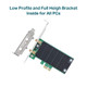 TpLink Ac1300 Pcie Wifi Pcie CardArcher T6E 24G/5G Dual Band Pci Express Adapter Low Profile Long Range Heat Sink Technology Supports Windows 10/81/8/7/Xp