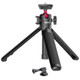 Ulanzi Select Mt16 Extendable Mini Camera Tripod 4 Levels Adjustment 360 Ball Head Cold Shoe Lightweight Portable Vlog Travel Selfie Stick Handle Grip Desktop Webcam Tripod For Dslr Action Camera