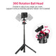 Ulanzi Select Mt16 Extendable Mini Camera Tripod 4 Levels Adjustment 360 Ball Head Cold Shoe Lightweight Portable Vlog Travel Selfie Stick Handle Grip Desktop Webcam Tripod For Dslr Action Camera
