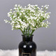 FlowMonth 5Pcs Artificial Flowers Fake Flowers Silk Plastic Artificial Gypsophila Realistic Flower Arrangements Wedding Decoration Table CenterpiecesWhite