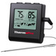 Temppro Tp16H Large Lcd Digital Meat Thermometer For Cooking Grilling Bbq Food Thermometer With Clock Timer And Stainless Steel Probe Black Previously Thermopro