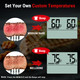 Temppro Tp16H Large Lcd Digital Meat Thermometer For Cooking Grilling Bbq Food Thermometer With Clock Timer And Stainless Steel Probe Black Previously Thermopro