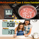 Temppro Tp16H Large Lcd Digital Meat Thermometer For Cooking Grilling Bbq Food Thermometer With Clock Timer And Stainless Steel Probe Black Previously Thermopro