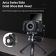 Ulanzi U80L Ball Head For 1/4 Tripod 360 Rotating Panoramic Camera Mount With Arca Quick Release Plate and Cold Shoe For Dslr Camcorder Monopod Slider