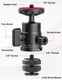 Ulanzi Select Mini Ball Head Ulanzi H28 Panoramic Tripod Head + Dual Hot Shoe Mount Dslr Camera Mount Adapter Photograph Attachment Accessories For Action Cameras Cam Smartphone Light Microphone Loading 55Lb