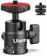 Ulanzi Select Mini Ball Head Ulanzi H28 Panoramic Tripod Head + Dual Hot Shoe Mount Dslr Camera Mount Adapter Photograph Attachment Accessories For Action Cameras Cam Smartphone Light Microphone Loading 55Lb