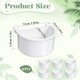 Qfwdfctrenz 6 Pcs Plastic Bird Food Feeder Bird Cage Feeder Hanging Feeding Bowl Seed Container White Food Dishes Bowl Birds Cage Accessories For Small Parakeet Pigeons Conures