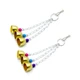 Yitaocity 2 Pack Pet Parrot Bell Toy 6Pcs Stainless Steel Hanging Bells Bird Chewing Toy For Bird Parrot Conure Cockatoo Macaw African Grey Parakeet Cockatiel Lovebird Finch Cage