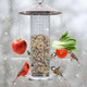 Wjiaaa 4Pcs Bird Cage Food Holder Stainless Steel Bird Feeder For Cage With Hook 22Cm/17Cm Parrot Fruit Skewers 2 Sizes Hanging Foraging Toy For Macaw Parakeet Parrot Budgie