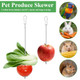 Wjiaaa 4Pcs Bird Cage Food Holder Stainless Steel Bird Feeder For Cage With Hook 22Cm/17Cm Parrot Fruit Skewers 2 Sizes Hanging Foraging Toy For Macaw Parakeet Parrot Budgie