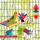 Yixund Bird Toys For Conures With Colorful Ladder Hammock Bird Cage Accerious Bird Perch Stand Chewing Toys Hanging Bell For Parrot Parakeet Cockatiel Lovebirds