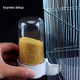 Yamibobo Bird Feeder Water Dispenser Plastic Automatic Suitable For Cage 2Pcs 200Ml
