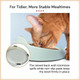 7 Ruby Road Anti Whisker Fatigue Cat Bowls Set Of 2 Wide Shallow Cat and Kitten Food Bowls For Wet and Dry Food FlatFaced Breeds Bamboo Melamine NonSlip