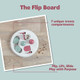 Trixie Cat Activity Flip Board 4Module Treat Puzzle Enrichment Toy For Mental Stimulation and Slow Feeding Interactive Cat Toy For Indoor Cats Berry/Gray 9 X 9 X 25 In