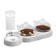 Marchul Tilted Cat Food Bowl With Feeding Mat For Food And Water Food Feeding Dishes For Raised Cats And Puppies