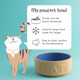Mason Cash Cane and Blue Lettered Stoneware Cat Bowl 13 Cm