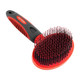 Tuff Pupper Round Bristle Soft Brush For Dogs And Cats Gentle Grooming For Short Or Long Hair Soft Pin Tool For Sensitive Skin Detangle and Remove Loose Fur For Dematting and Detangling Undercoat