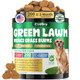 Cudory Dog Urine Neutralizer For Lawn Green Grass Chews For Dogs 200 Chew Female Pee Grass Burn Spot By Dog Urine Gut Health Probiotics and Enzymes Helps Yard Stay Green With Cranberry For Urinary Tract