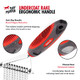 Tuff Pupper Dog Undercoat Rake Tool Easily and Safely Remove Dead Matted Or Knotted Hair Ergonomic Dematting Comb For Thick Coats NonSlip Safety Handle Provides Precision Control Against Knots