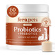 Fera Pets Organic Probiotics For Dogs and Cats With Prebiotics 60 Scoops Usda Organic Gut Health Powder Supplement With 12 Strains And 5 Billion Cfus For Immunity Energy And Skin and Coat Health