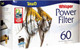 Tetra Whisper Bundle Whisper 60 Power Filter and 12Pk Large Bio Bag Filter Cartridges