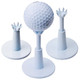 The Golfer Store Adjustable Golf Tees Essential Accessories For Men Unbreakable and Durable No Need To Repeatedly Pick Up 3 Pack White