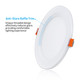 Torchstar 8Pack 5Cct 6 Inch Slim Led Recessed Lights With Night Light Cri90 AntiGlare Baffle Trim 27003000350040005000K Selectable 12W Dimmable UltraThin Canless Wafer Downlight Etl