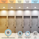 Torchstar 8Pack 5Cct 6 Inch Slim Led Recessed Lights With Night Light Cri90 AntiGlare Baffle Trim 27003000350040005000K Selectable 12W Dimmable UltraThin Canless Wafer Downlight Etl
