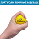 Orventa Soft Foam Baseballs Safe Indoor and Outdoor Practice Baseballs For Hitting Safety Baseball For Kids and Teenagers With Wrist Sweatbands Training Foam Balls For Hitting Throwing and Catching 12 Pack