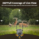 Usogood 4G Lte Cellular Trail Camera Outdoor 360 Security Game Camera With Solar 2K Night Vision Motion Activated Ip66 Waterproof Sends Picture To Cell Phone