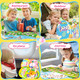 UranusandNo1 6 Pack Easter Reusable Sticker Book For Toddlers 13 Crafts For Toddlers 24 Years Puffy Stickers Activities For Kids 35 Travel Toys Holiday Gifts Easter Basket Stuffers For Boys Girls