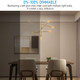 Torchstar Led St64 Vintage Edison Bulbs 35W E26 Base St64 Light Bulb Dimmable Amber Antique Decorative Light Bulbs For Pendant Light Wavy Virtual Filaments 2000K Soft Warm Pack Of 6