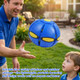 Ynipanda Magic Bouncing Ball For Kids 3In1 Pop Up Flying Saucer Ball With 6 Led Lights Glow In The Dark Interactive Pop Up Ball Toy For Boys Girls Indoor Outdoor Fun Blue