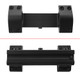 Tydeux 1/254Mm One Piece With Dual Rings Lock Down For 3/8 Dovetail MultiBolt 3 Screw Scope Mount