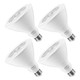 Torchstar 4 Pack Par38 Led Light Bulbs 18W=120W Dimmable Spotlight 1100Lm Indoor 3000K Warm White E26 UlListed