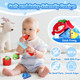 Urmywo Montessori Toys For 1 Year Old Boy Girl Birthday 17 In 1 Cloth Fishing Game With Stacking Cups Color Sorting Shape Matching Early Learning Toddler Toys Gifts For 1 2 Years Old Boy Girl