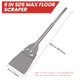 Toovem A Family Of Manufacturers Sds Max Floor Scraper Toovem 6 Inch Floor Scraper Sds Chisel Bits With Replacement Balde Sds Max Chisel Long Handle Heavy Duty Thinset Removal Tile Adhesive Removal Tool For Rotary Hammer Drills