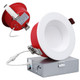 Torchstar 4 Inch Ul263 Listed Led Recessed Celing Light 5Cct AntiGlare Baffle Recessed Downlight 2 Hour Fire Rated Ic Rated 2700K5000K Selectable Cri90 Dimmable Wafer Lights Etl and Es