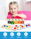 Coogam Montessori Toys Wooden Color Shape Sorting Box Game Geometric Matching Blocks Early Learning Educational Toy For 3 4 5 YearOld Baby Toddlers