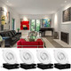 Torchstar 4 Inch Led Gimbal Recessed Lights With Junction Box 12W 950Lm Adjustable Eyeball Directional Downlight AntiGlare Etl 38 Ceiling Spotlight Dimmable Cri90 5000K Daylight Pack Of 4