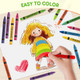 UranusandNo1 Crayons 24 Count 2 Pack Non Toxic Assorted Color Crayons For Kids 48 Toddlers 35 Preschool Classroom Bulk Art Supplies For Students Teachers Birthday Gifts Back To School Coloring Supplies