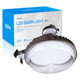 Torchstar 1181Inch 100W Led Barn Light 120277V Dusk To Dawn Area Lights With Photocell Outdoor Security Flood Lighting Etl Listed Ip65 Waterproof Aluminum Garage Yard 5000K Daylight Bronze