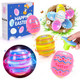 Terramus Easter Eggs Toys 6Pack Light Up Easter Basket Stuffers Lighting Singing Spinning Tops Party Favors Plastic Eggs Toy Gifts For Kids Toddler 3+ Boys Girls