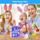 Terramus Easter Eggs Toys 6Pack Light Up Easter Basket Stuffers Lighting Singing Spinning Tops Party Favors Plastic Eggs Toy Gifts For Kids Toddler 3+ Boys Girls