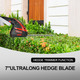 PULITUO 12V Cordless Handheld Grass Shear and Shrub Trimmer, 2-in-1 Hedge Trimmer That Comes with 2 PCS 2.0Ah Li-Ion Batteries and a Fast Charger Included.