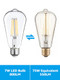 Torchstar Dusk To Dawn Light Bulbs Outdoor Sensor St19 Led Light Bulb Auto On/Off Photocell Automatic For Outdoor Lighting Ul and Fcc Listed E26 Base 2700K Soft White Pack Of 6