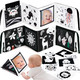Urmywo Tummy Time Toys Visual Stimulation Learning Cards High Contrast Black And White Baby Toys For Newborn Soft Baby Book For Infant 012 Months Baby Boy Girl Shower